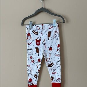 The Honest Company White and Red Kids Leggings